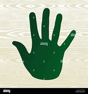green hand